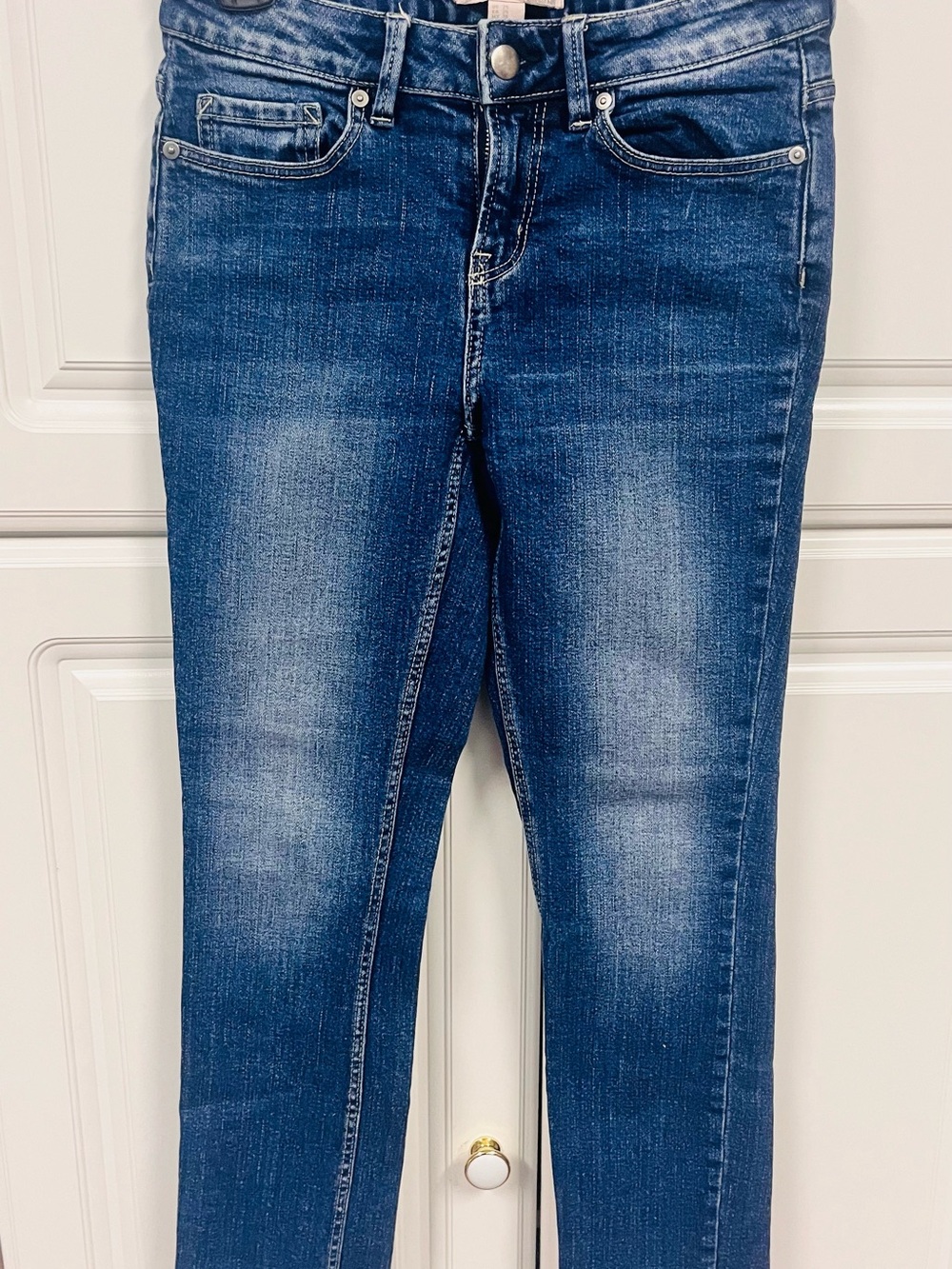 Classic High-Rise Skinny Jeans - Blue